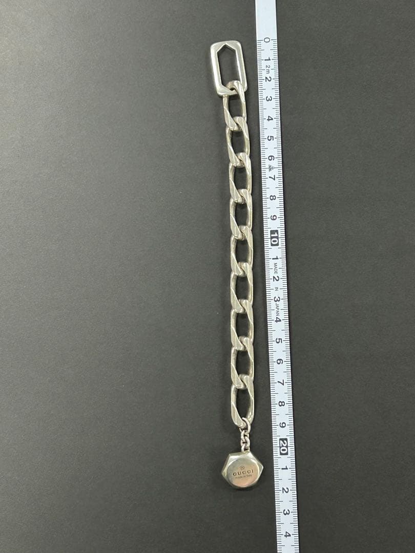 リーフGUCCI シルバー チェーンブレスレット