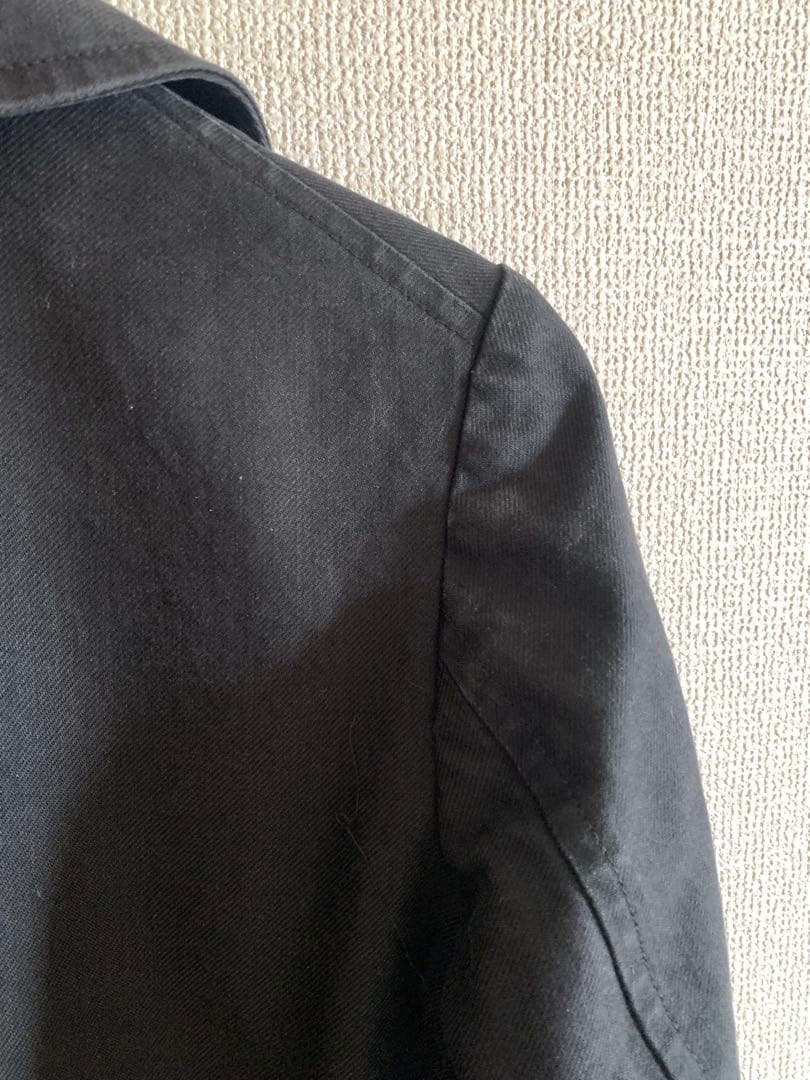 Y's ブラック ダブルブレストコート