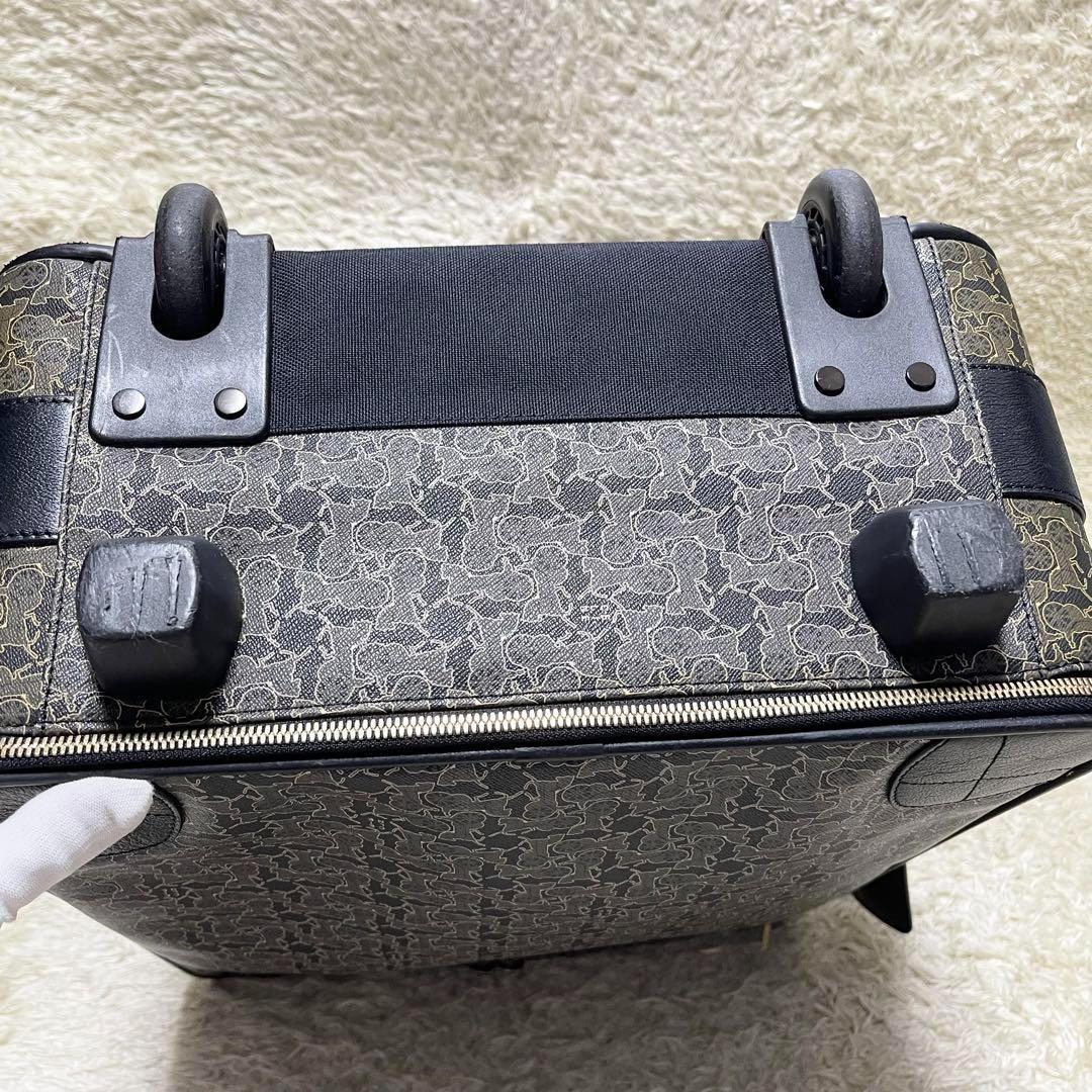 【大容量/美品】セリーヌ　キャリーケース　トラベル　サルキー　レザー　PVC