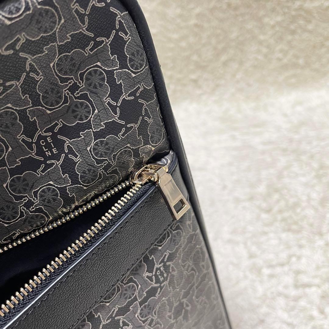 【大容量/美品】セリーヌ　キャリーケース　トラベル　サルキー　レザー　PVC