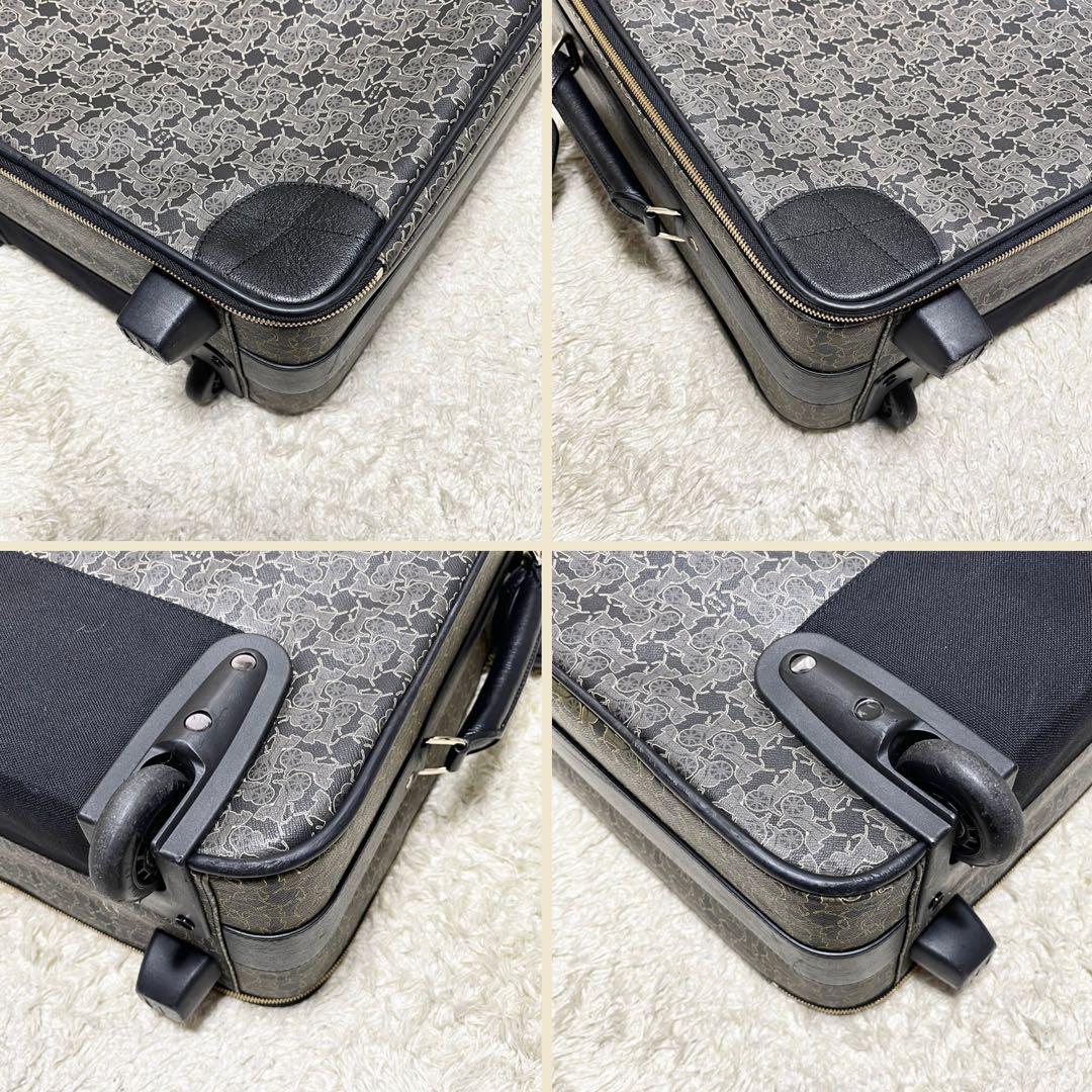 【大容量/美品】セリーヌ　キャリーケース　トラベル　サルキー　レザー　PVC