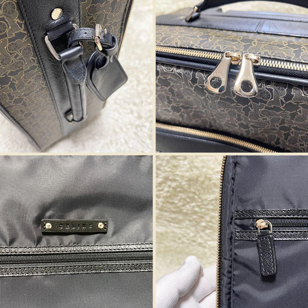 【大容量/美品】セリーヌ　キャリーケース　トラベル　サルキー　レザー　PVC