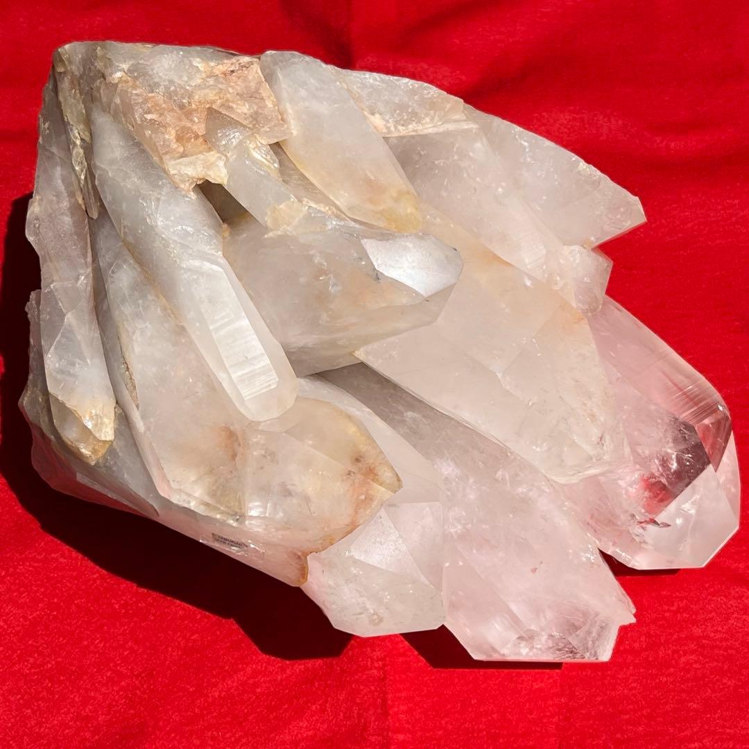 ✮超極大✮オレンジのパワー☆オレンジ レムリアンシードクラスター 原石 天然石