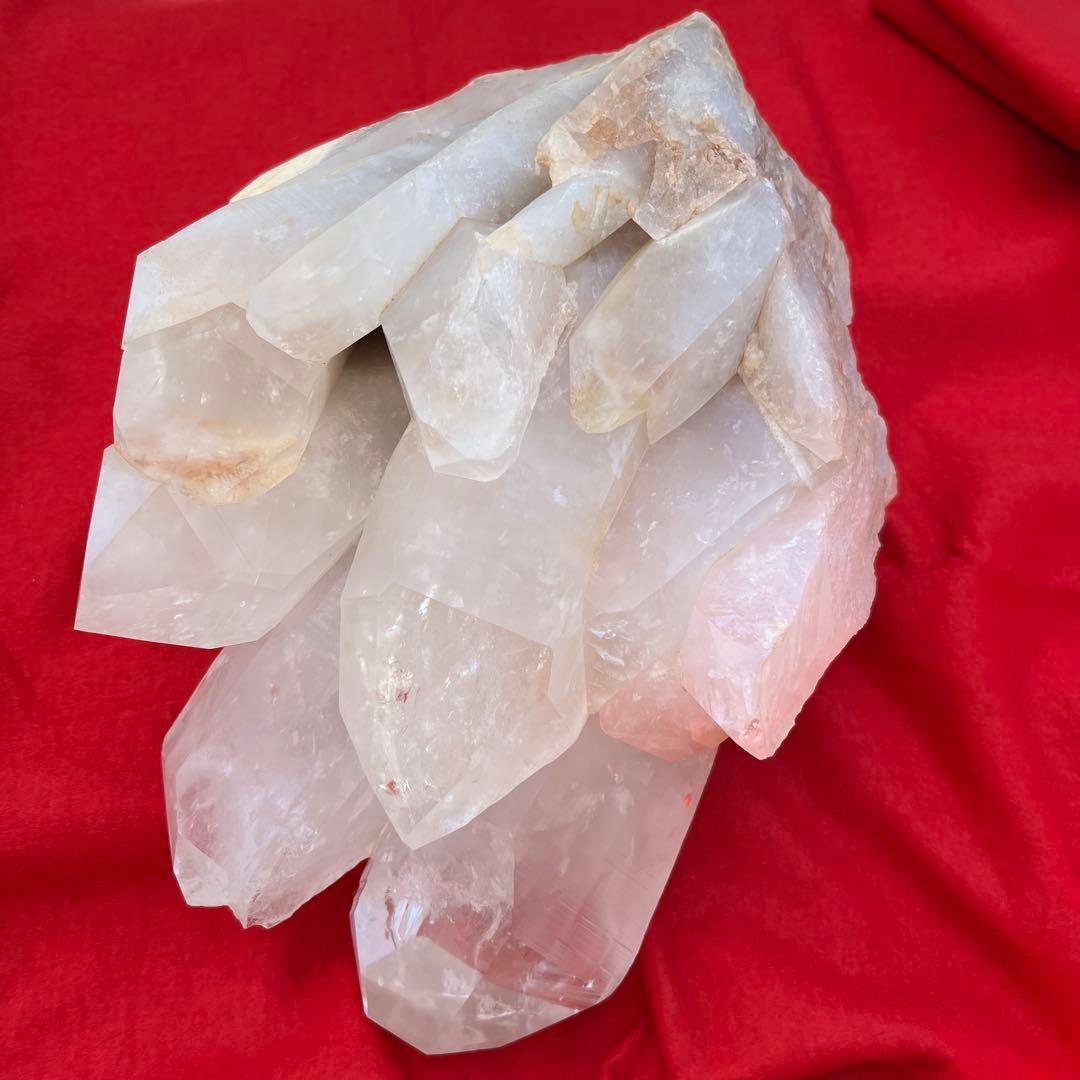 ✮超極大✮オレンジのパワー☆オレンジ レムリアンシードクラスター 原石 天然石