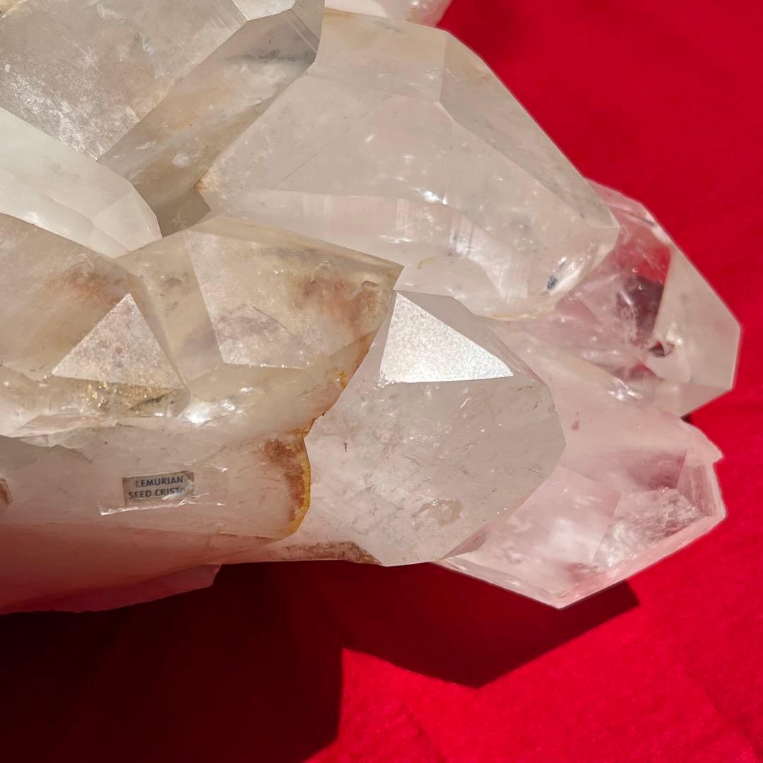 ✮超極大✮オレンジのパワー☆オレンジ レムリアンシードクラスター 原石 天然石