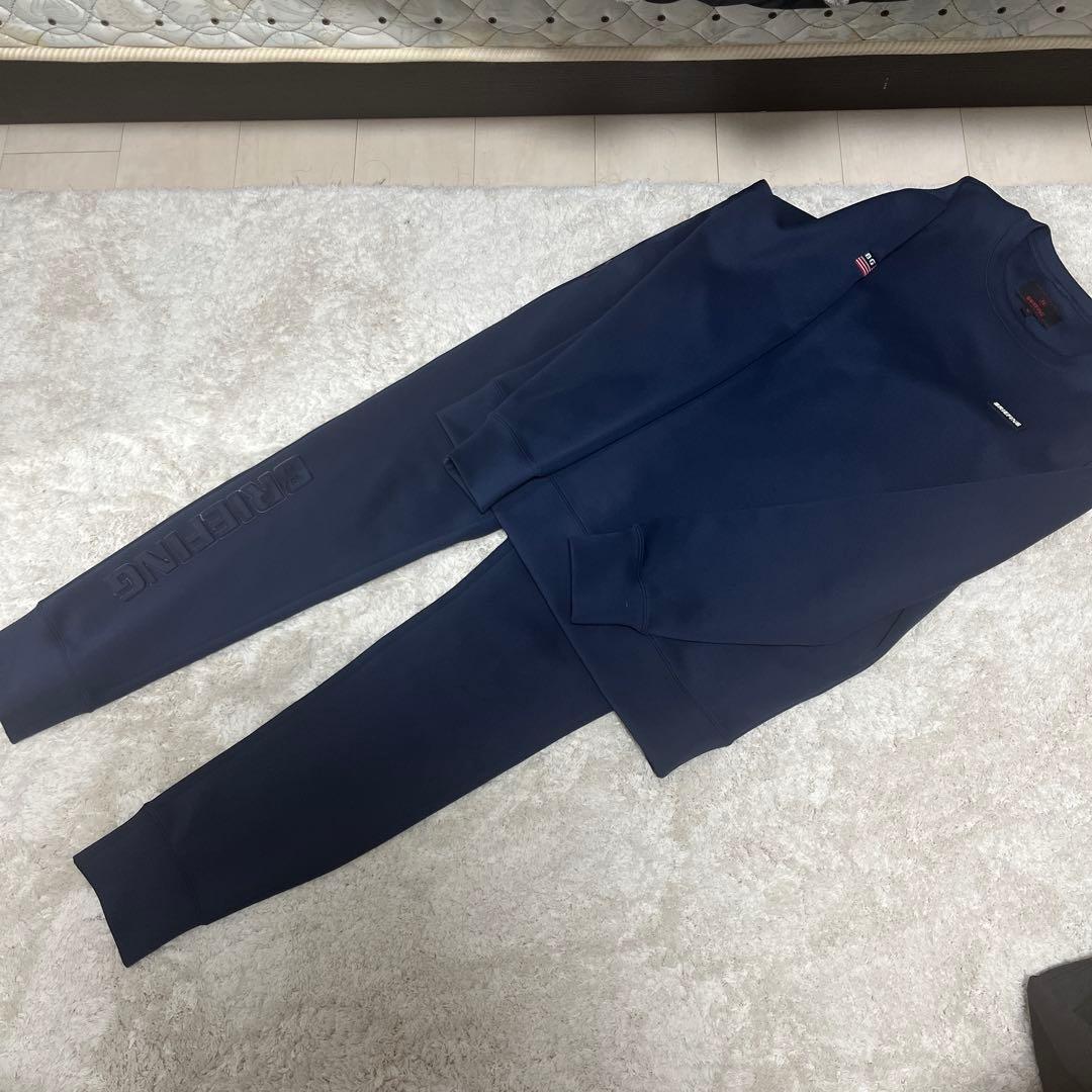 【美品】ブリーフィング　セットアップ　ネイビー　M
