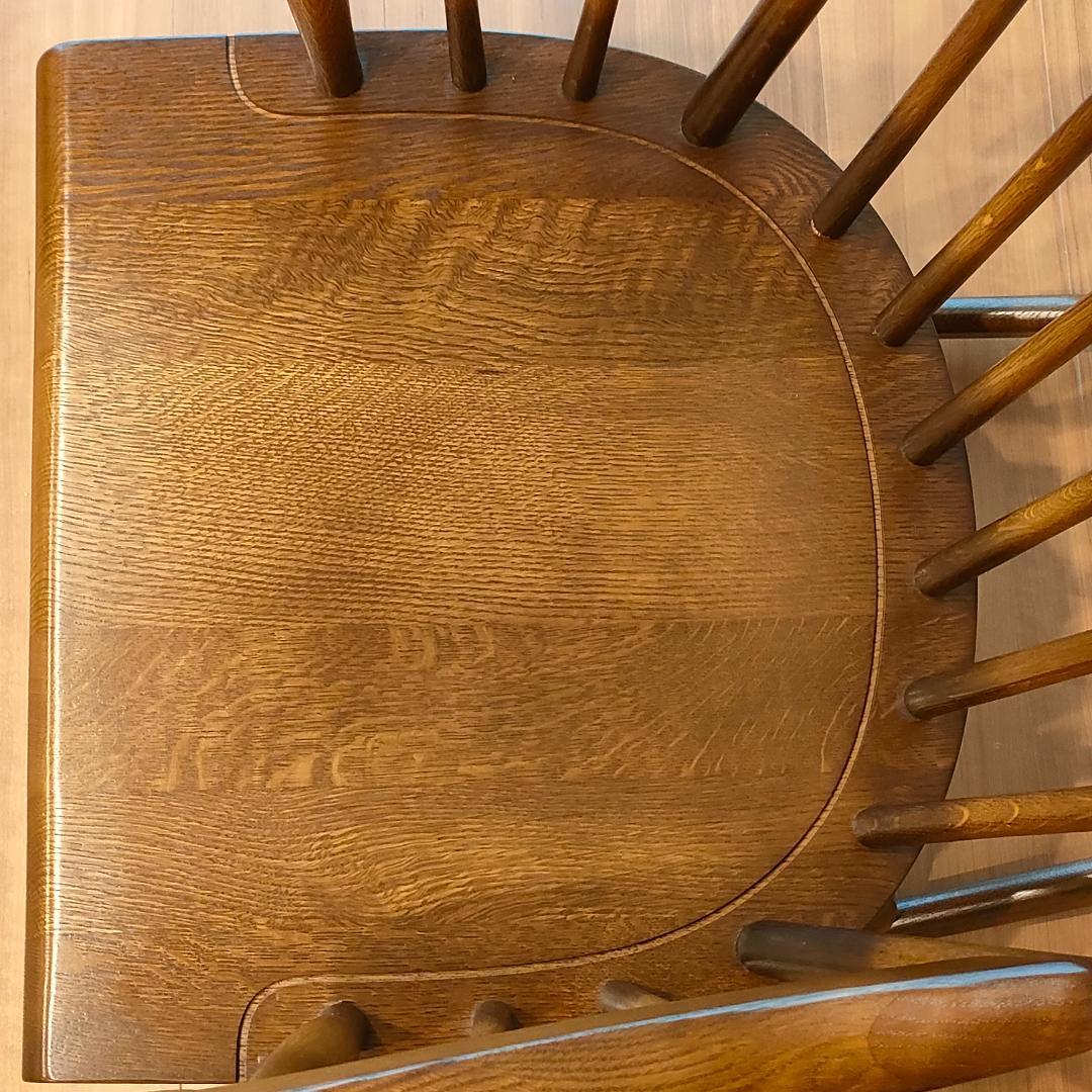 美品　飛騨産業　ロッキングチェア　穂高　キツツキ