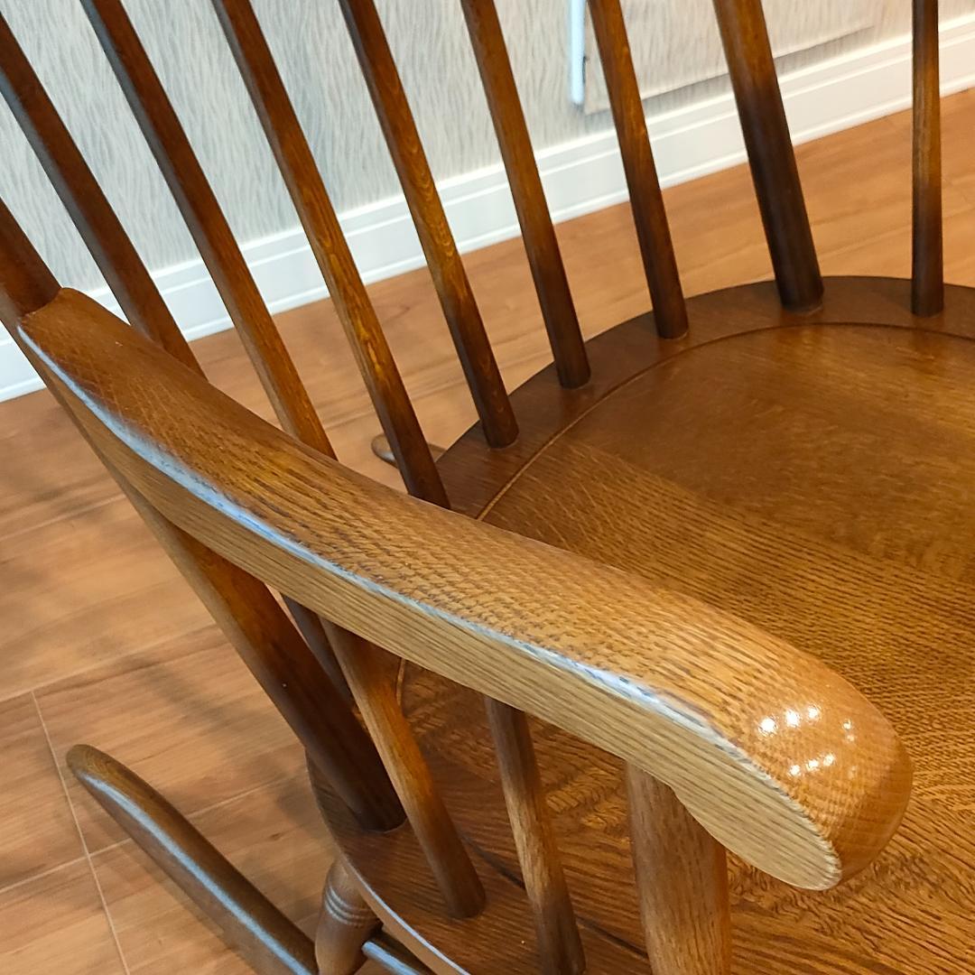 美品　飛騨産業　ロッキングチェア　穂高　キツツキ