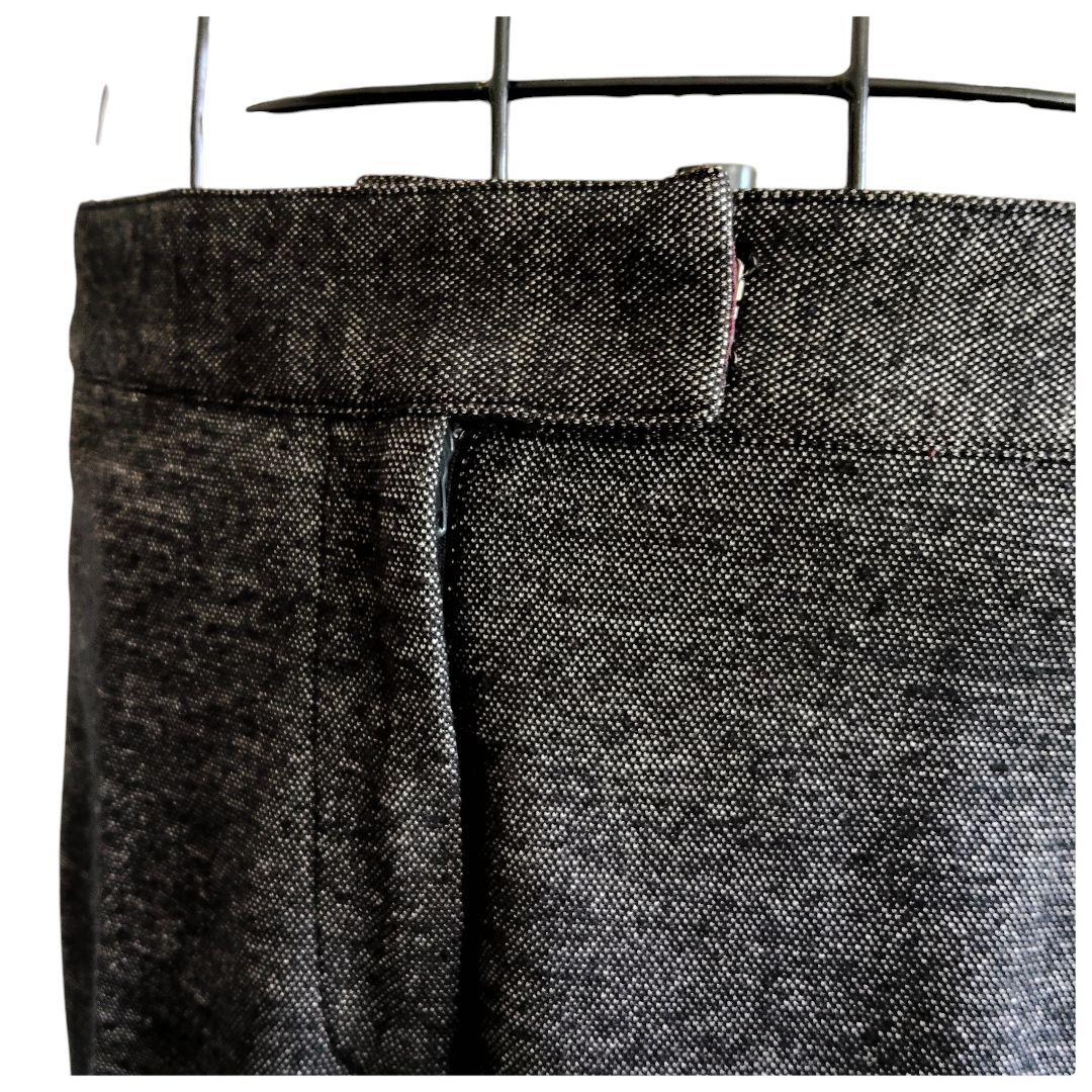 美品♡ナラカミーチェ 黒系 暖か ツィード風ウール混ストレッチパンツスーツ