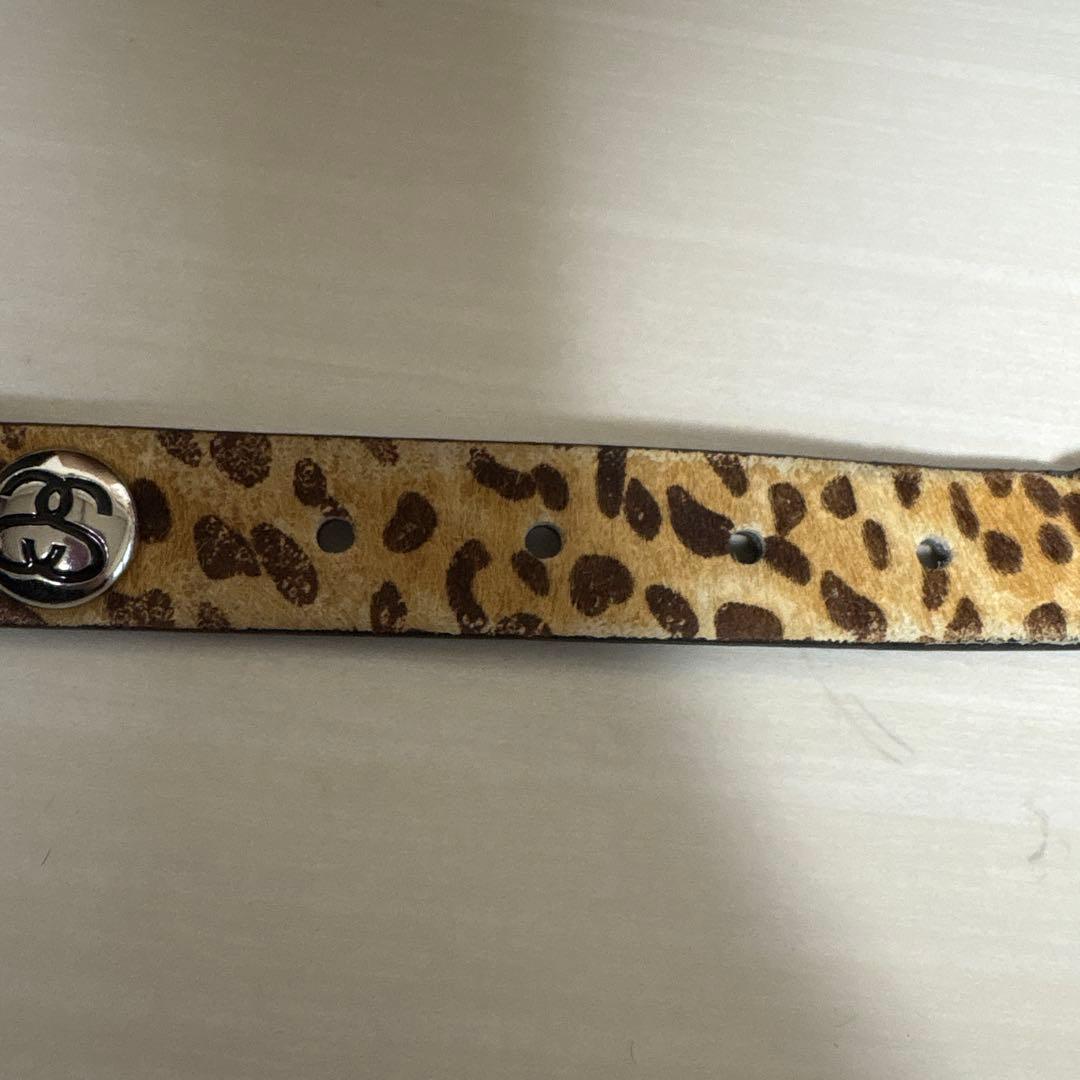 stussy レオパード柄　ベルト