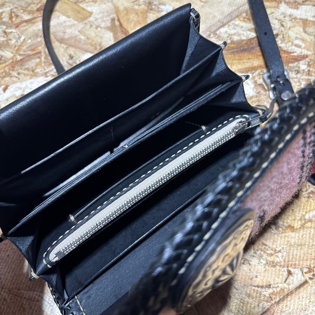 ラッキージョン　オルテガ　ショルダーウォレット　超美品