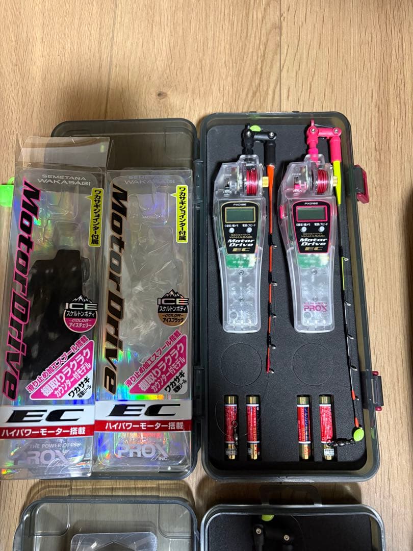 プロックス　ワカサギ釣りセット　リール　穂先　ケース　モータードライブ　PROX