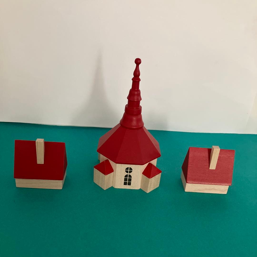 ドイツ　ザイフェン　赤い聖歌隊セット エルツ地方　DREGENO社 木製