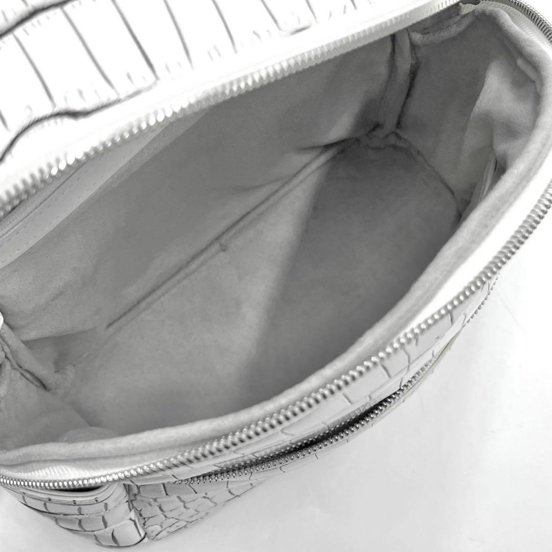 未使用◎BAG FAN バニラ 目地染め クロコダイル リュック 鰐革 リアル