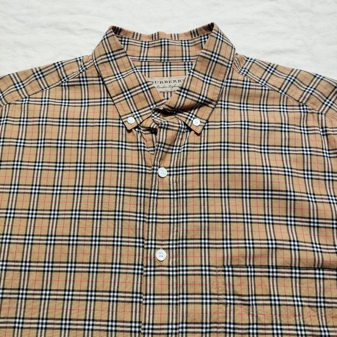 国内正規品 BURBERRY バーバリー ノヴァチェック柄 長袖BDシャツ L