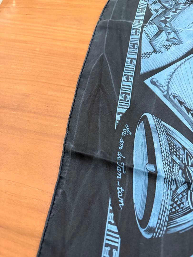 【新春sale】Hermès　エルメス　カレ90　スカーフ　ブルー系