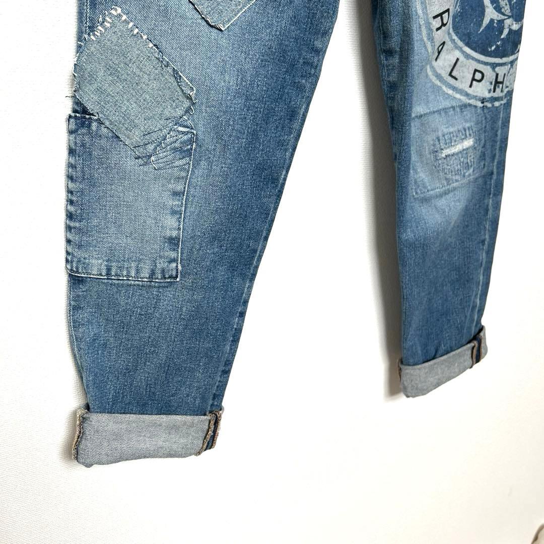 美品★ローレンラルフローレン　パッチワークデニム サイズ2
