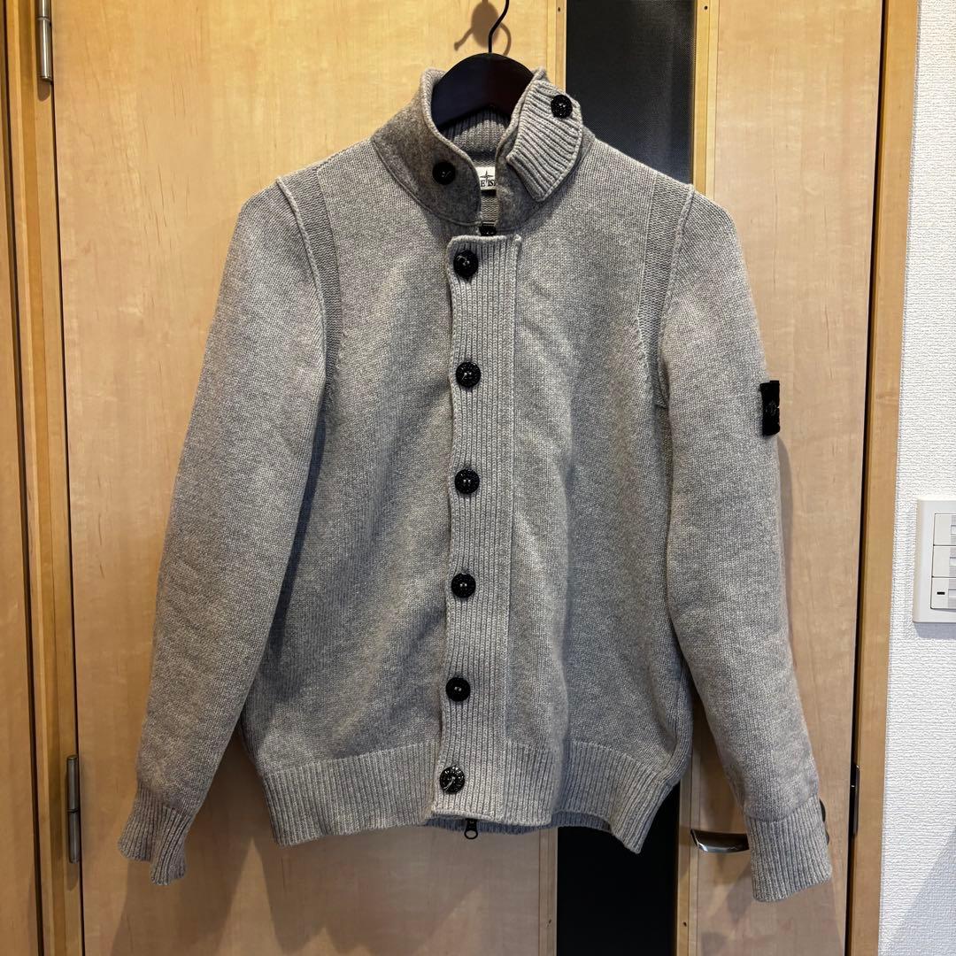 美品 Stone  ストーンアイランド ジップニット カーディガンS