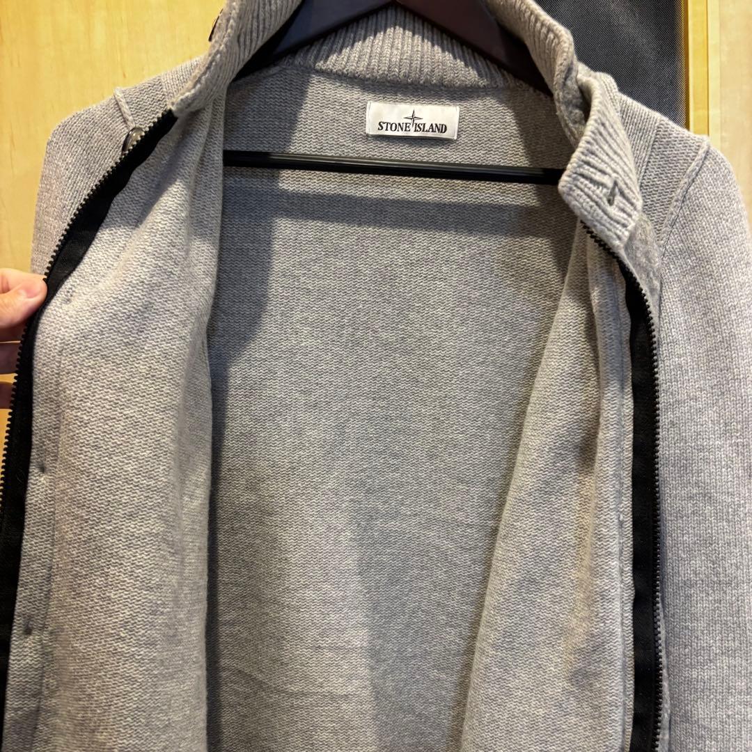 美品 Stone  ストーンアイランド ジップニット カーディガンS