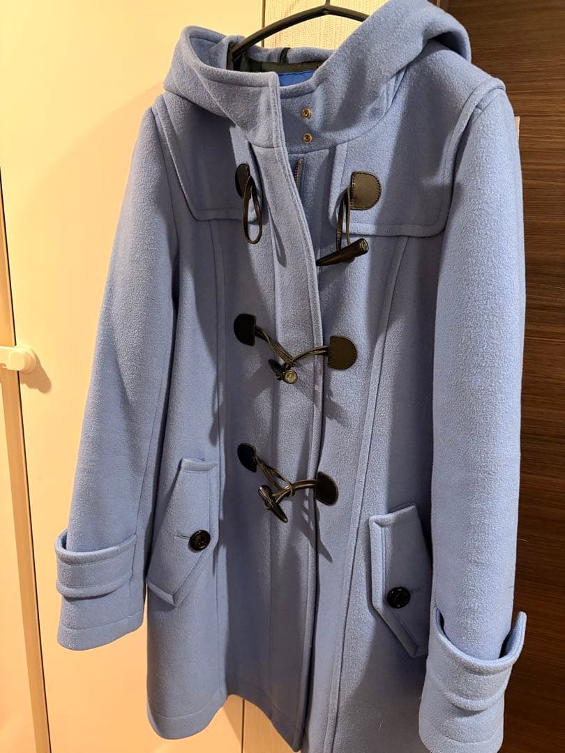 ブルーレーベル　ダッフルコート　ライトブルー　サイズ38