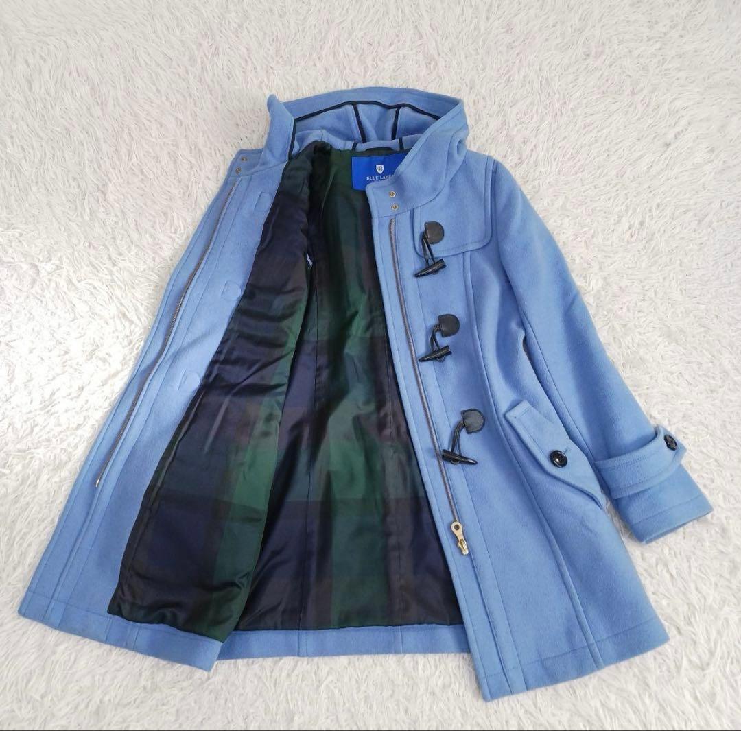 ブルーレーベル　ダッフルコート　ライトブルー　サイズ38