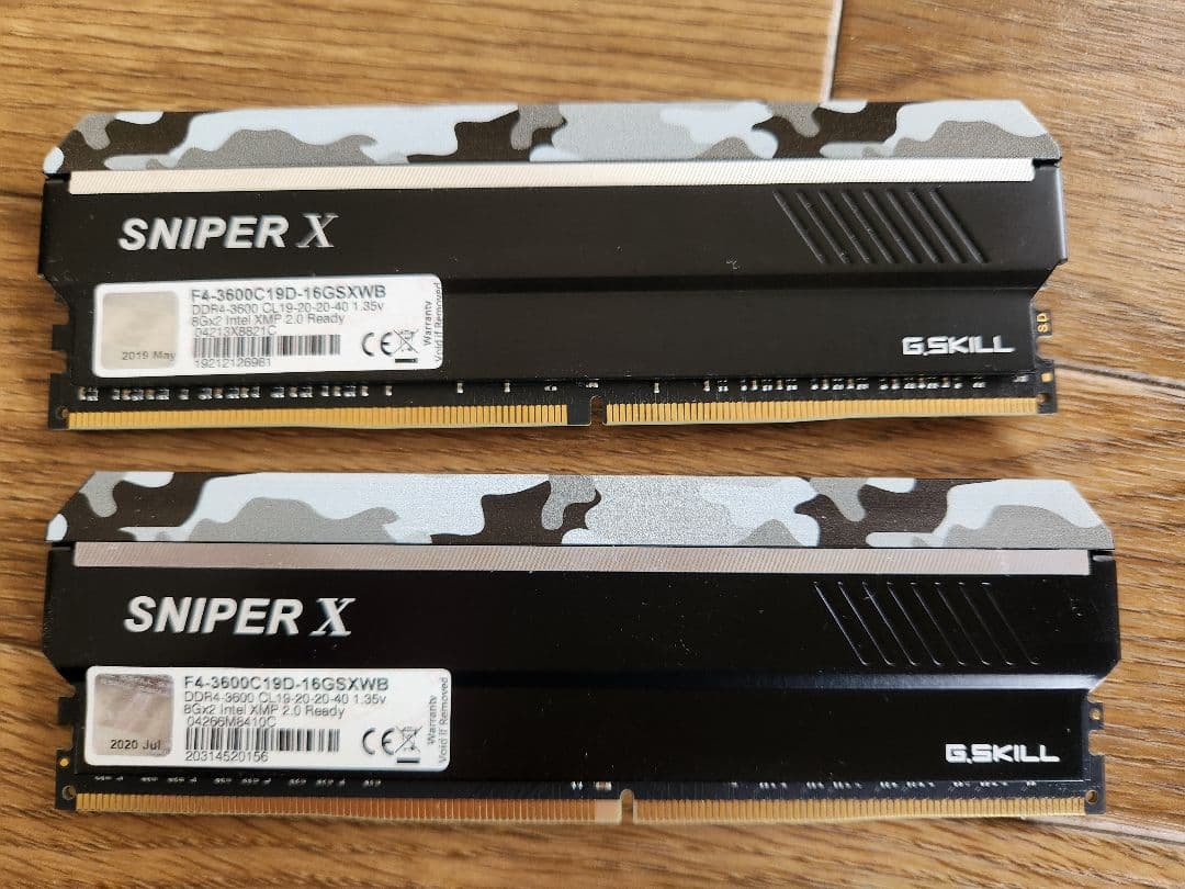 B*n様 G.SKILL Sniper X DDR4 16GB (2x8GB)