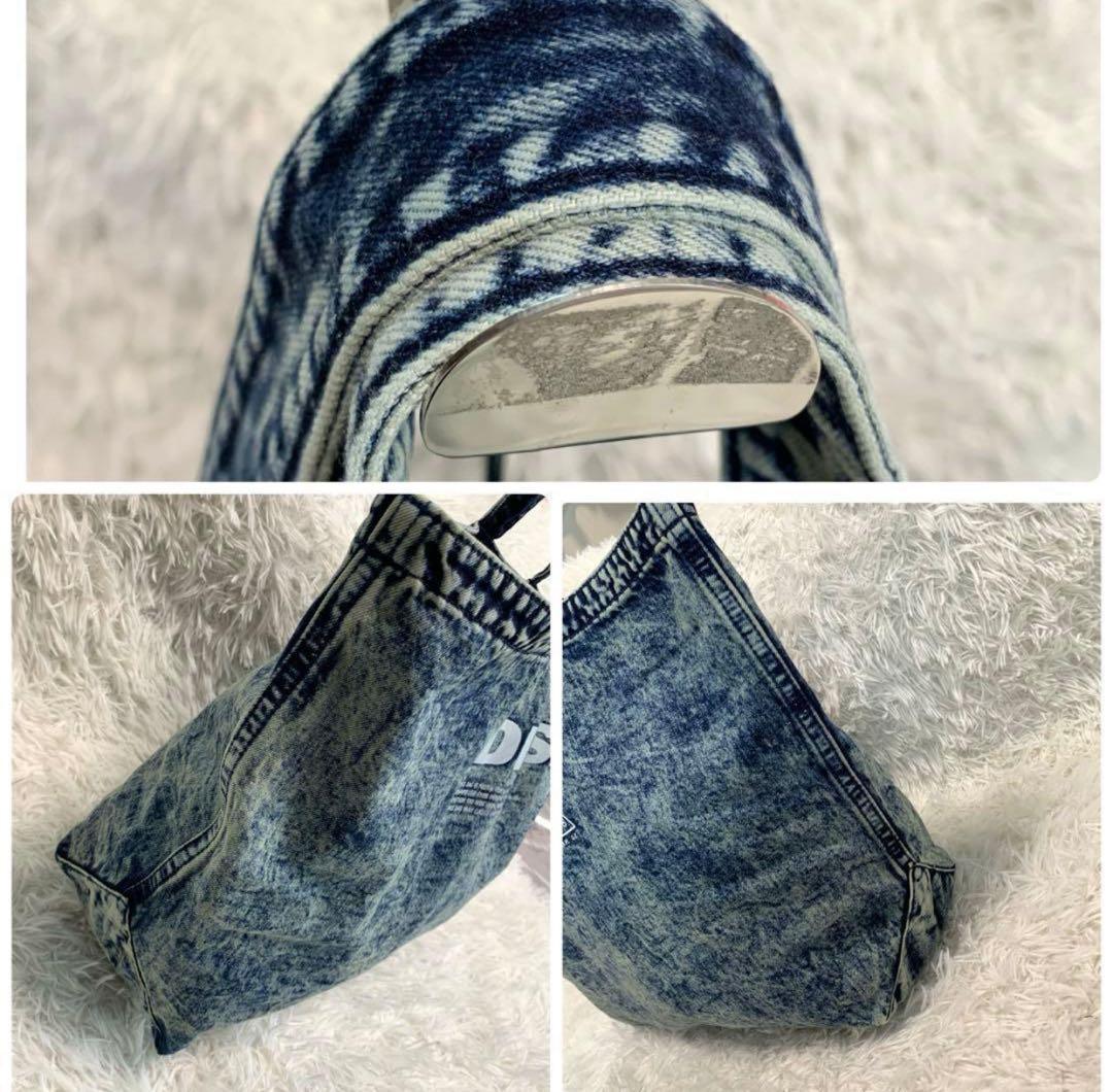 F7. DIESEL【大容量/ケミカルウォッシュ◆トートバッグ/ハンドバッグ】