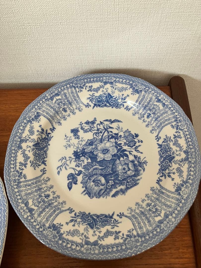 バーレイ　フローラ　プレート２枚セット 　 ※2月末までの特別出品