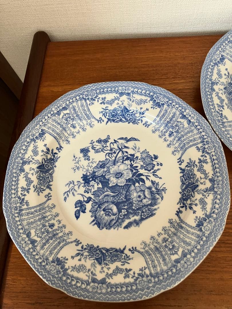 バーレイ　フローラ　プレート２枚セット 　 ※2月末までの特別出品