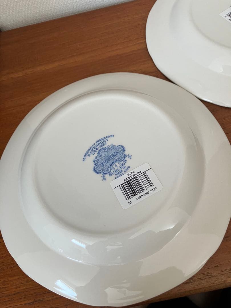 バーレイ　フローラ　プレート２枚セット 　 ※2月末までの特別出品