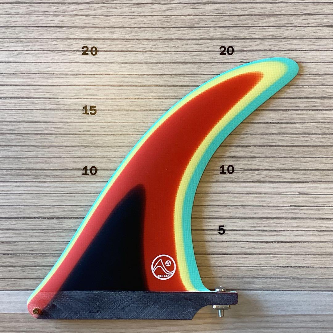 新品未使用シングルフィン7.5インチ　レッド×ブラック スクリュー付き