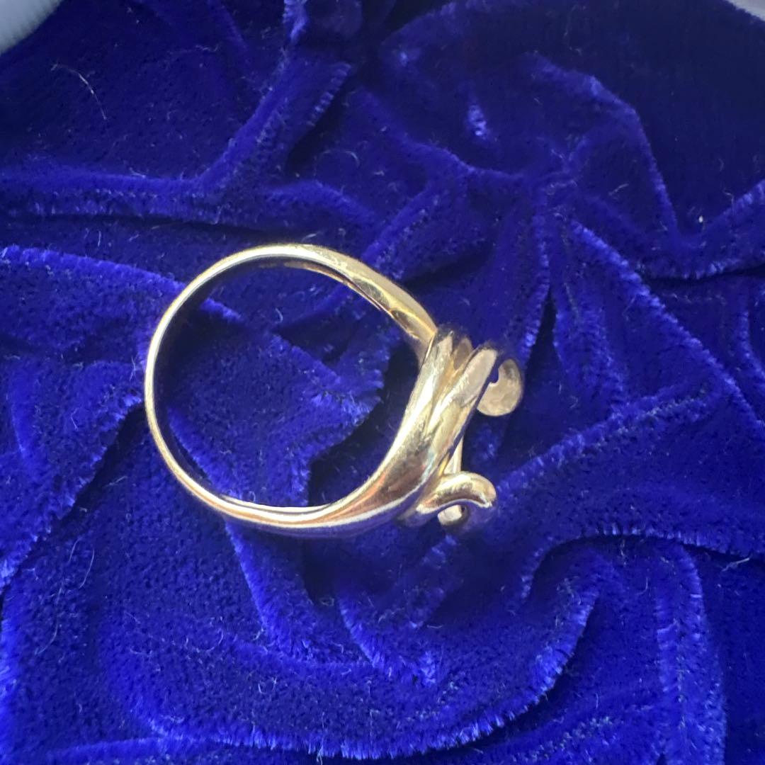 指輪　純金　天然石