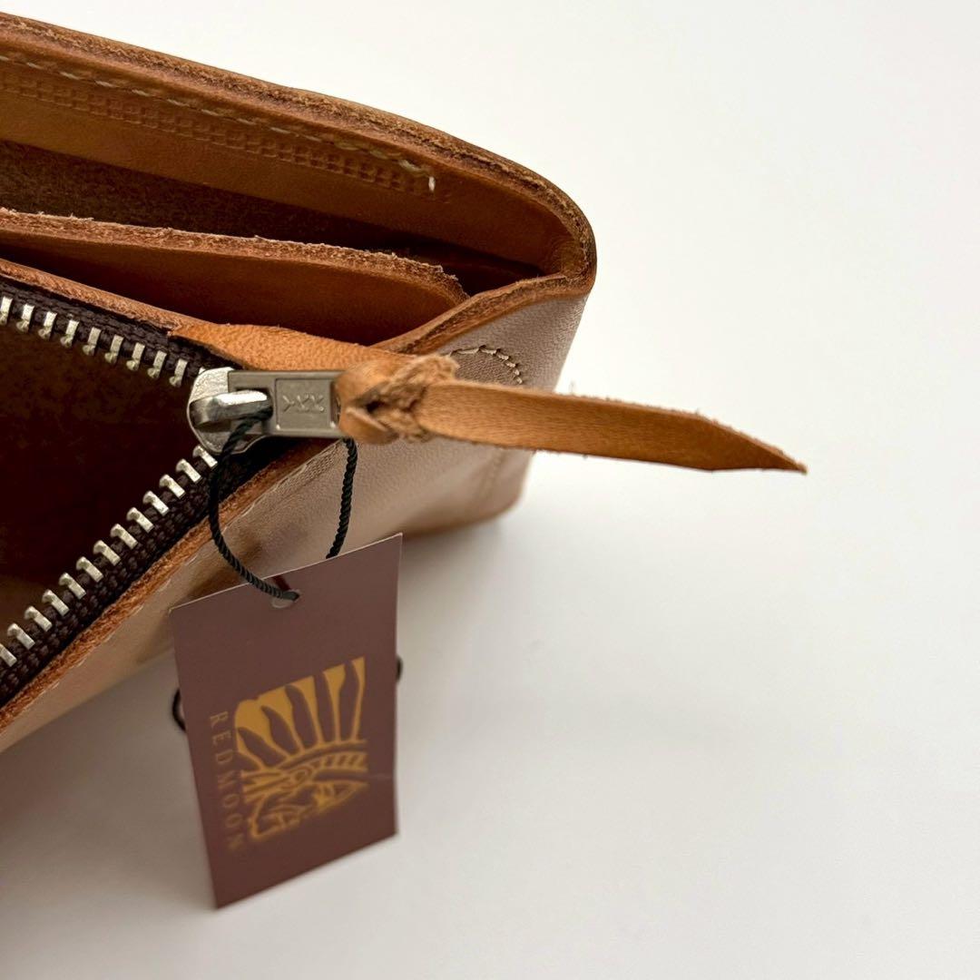 未使用品✨レッドムーン MID LINE ショートウォレット ヌメ革 小銭入れ有