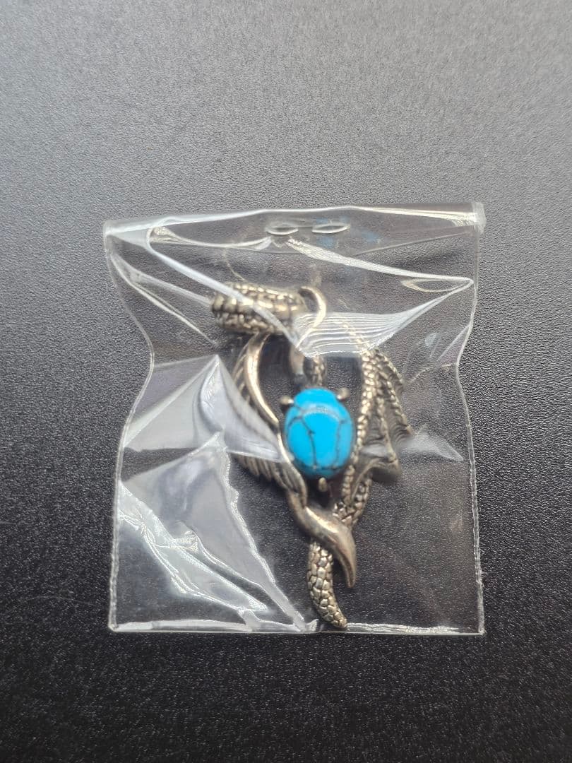 シルバー925 チャーム 天使の羽 悪魔の羽 エンジェル ターコイズ デビルアイ