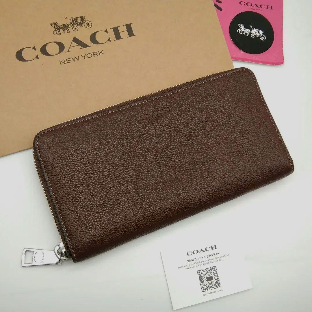 新作　新品　COACH　長財布　メンズ