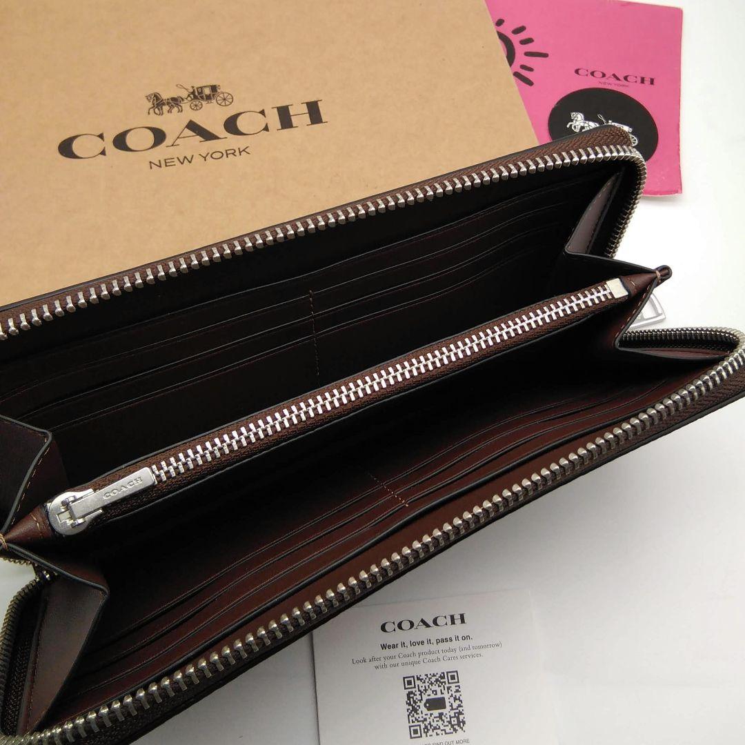 新作　新品　COACH　長財布　メンズ