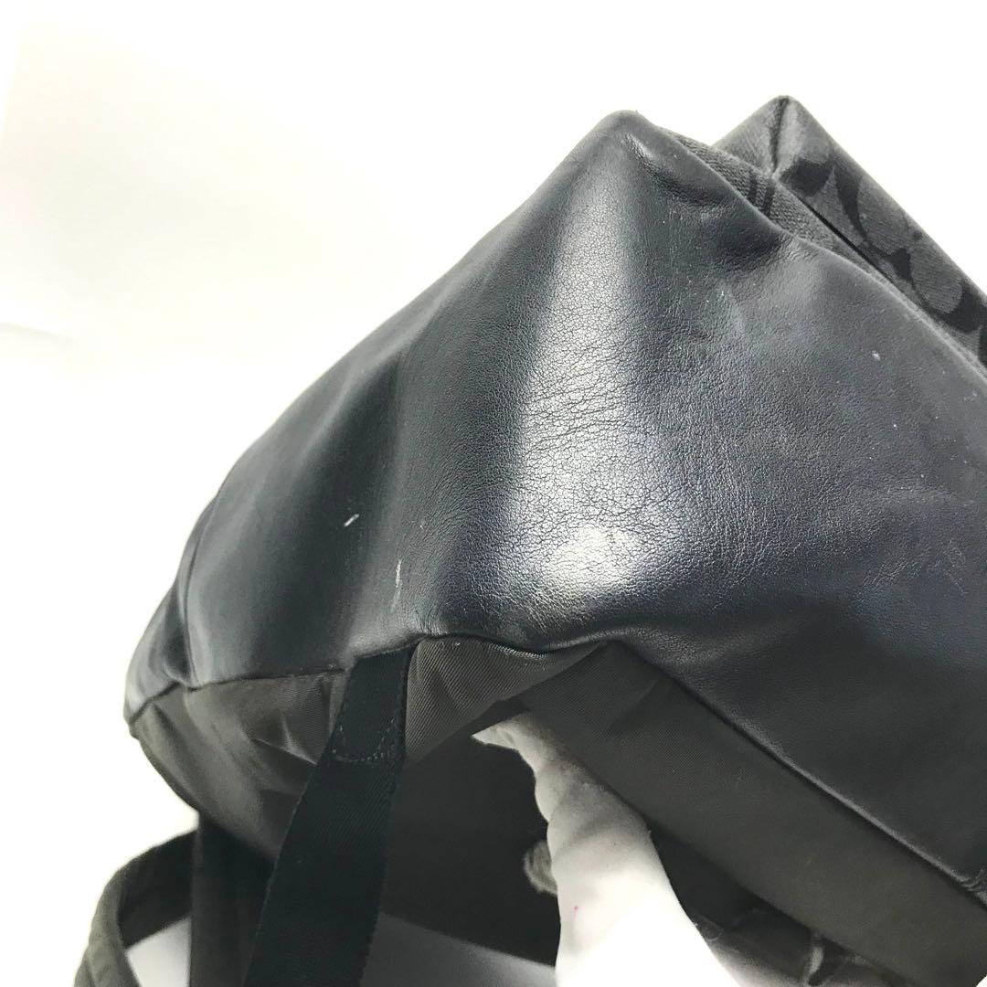 コーチ COACH ブラック リュック バックパック PVC 58314 レザー