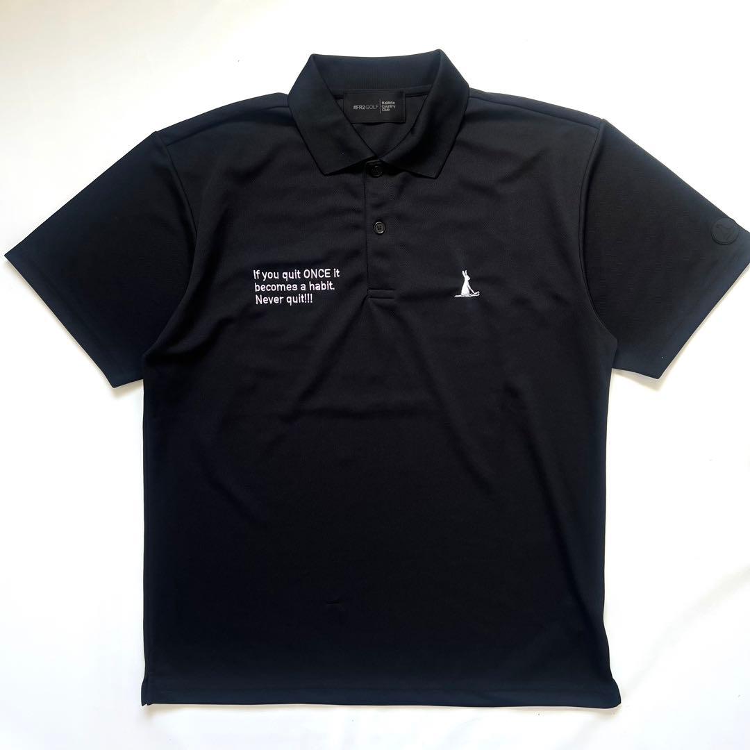FR2 GOLF エフアールツーゴルフ　メンズ　バッグロゴ　ポロシャツ　L ロゴ