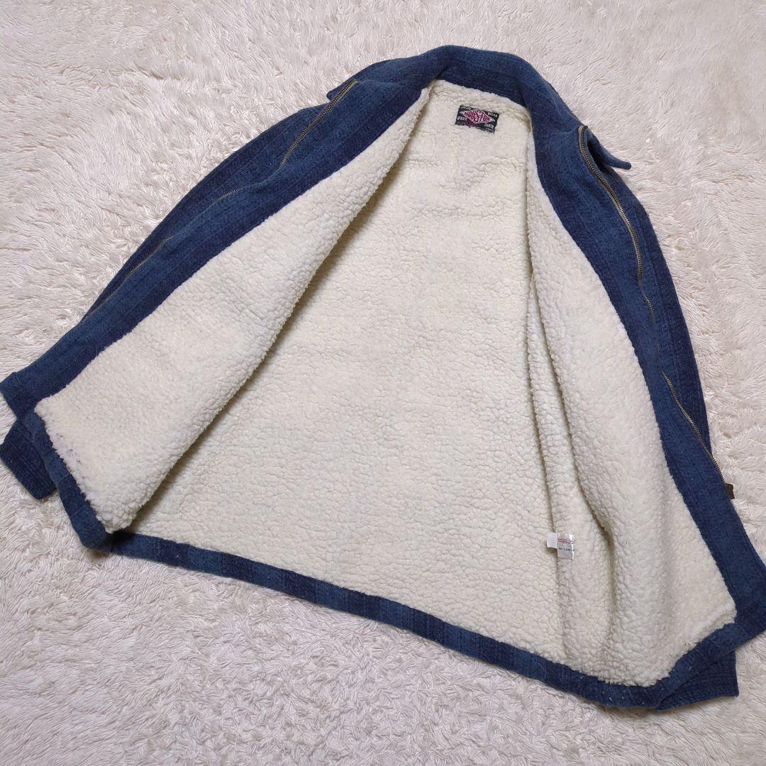 美品！HOUSTON　CPOシャツジャケット　裏地ボア　オーバーサイズ　L