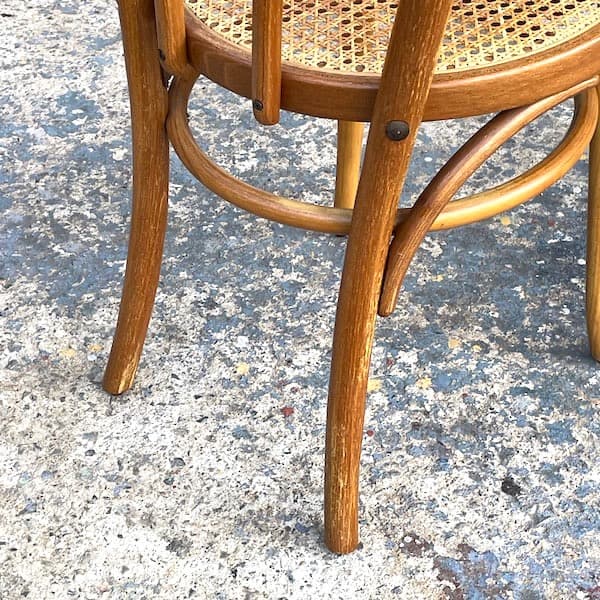 ビンテージ　ベントウッドチェア　ダブルループチェア　曲木　ラタン