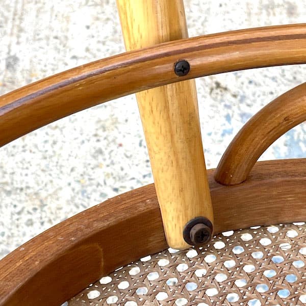 ビンテージ　ベントウッドチェア　ダブルループチェア　曲木　ラタン