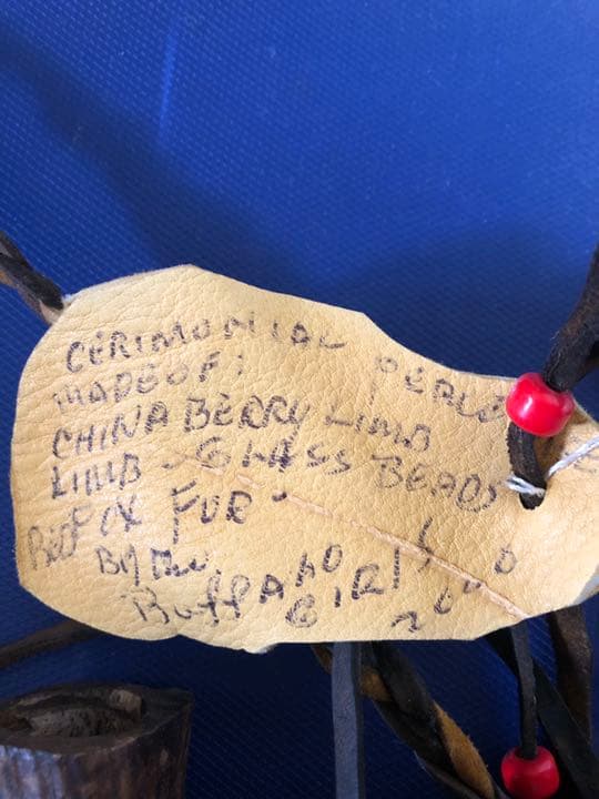 儀式用ピースパイプ ネイティブ・アメリカン・ハンドメイド65cm