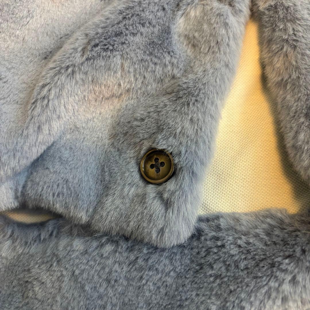 極美品　SON OF THE CHEESE FUR CARDIGAN ブルー　L