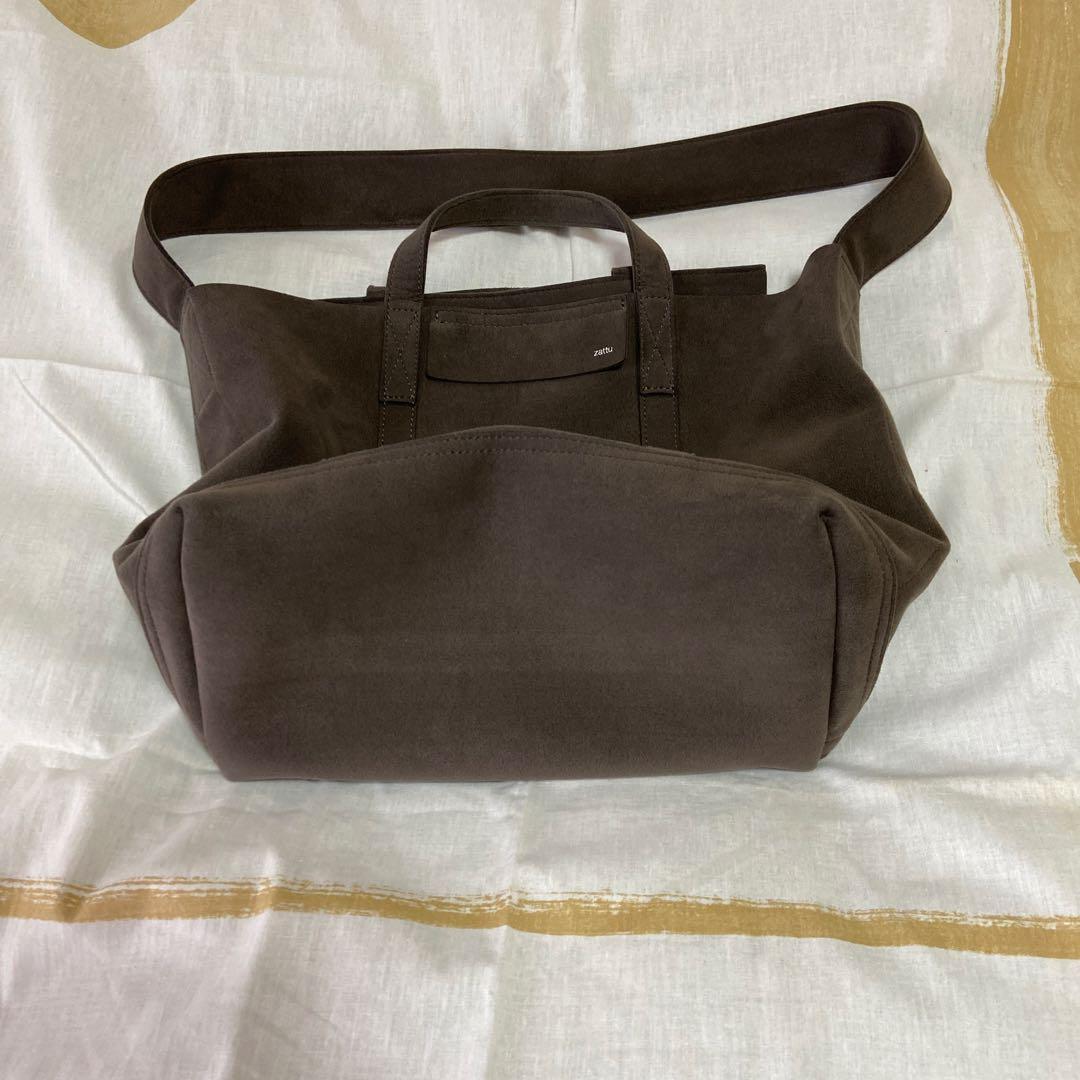 【美品】 zattu KINAX グラファイト トートバッグ　2WAY