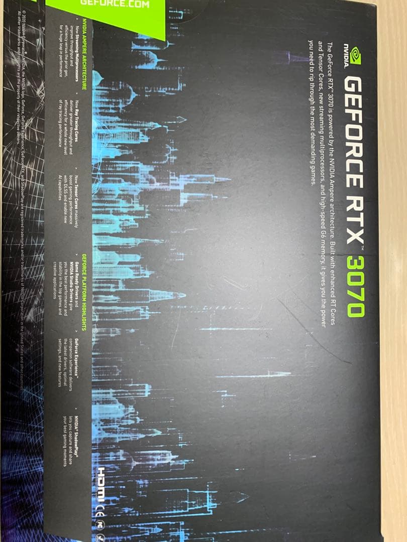 「GALAKURO GAMING GeForce RTX 3070 8GB」