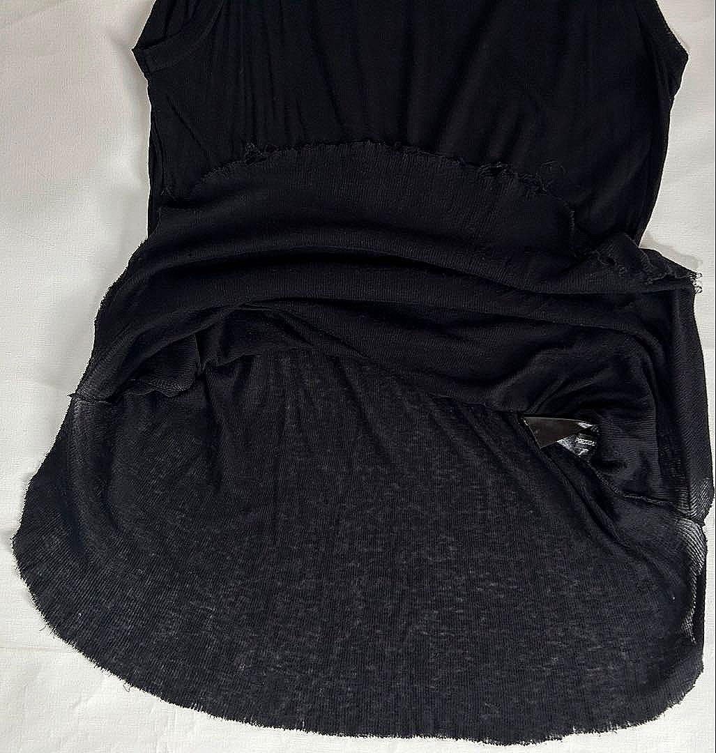 アンドゥムルメステール コットンカシミヤ リブタンクトップ ノースリーブ メンズ