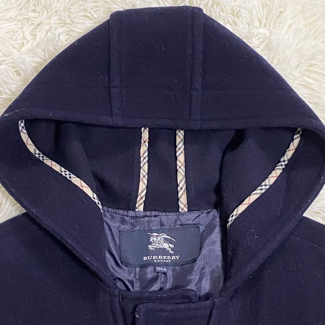 BURBERRY LONDON ダッフルコート　ノバチェック フード　150A