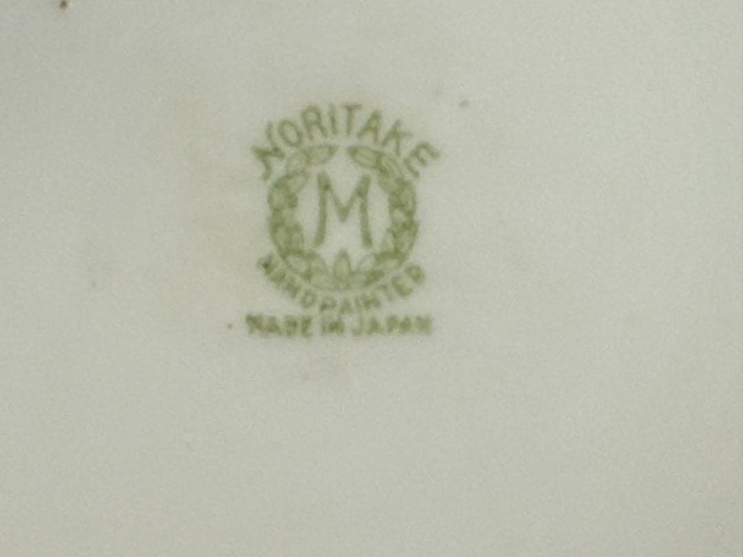 オールドノリタケ　手書き椿紋　菓子鉢　1912年　送料込み251127