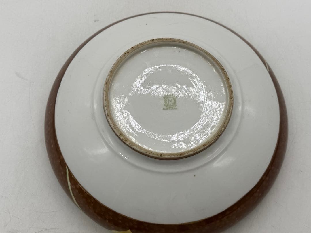 オールドノリタケ　手書き椿紋　菓子鉢　1912年　送料込み251127