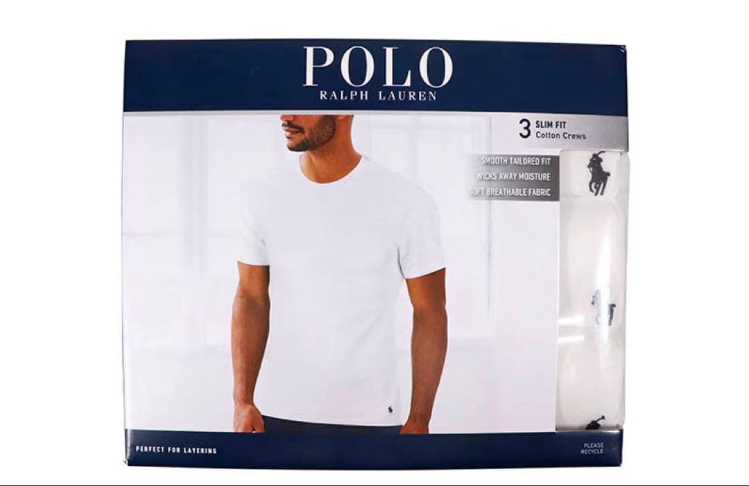 polo Ralph lauren スリムフィットTシャツ白 XS 2枚